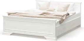Pat dormitor clasic IRYS 160x200, pin alb anderson, PAL laminat