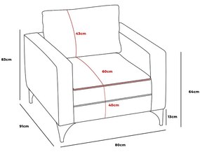 Fotoliu Benu (Crem + Auriu). 1073294
