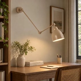 BRILAGI - Lampă de perete QUILL 1xE27/40W/230V 83 cm bej