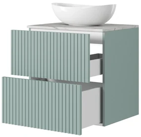 Dulap suspendat sub chiuvetă Nicole 60 cm - salvie MDF
