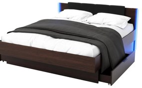 Pat matrimonial 180 cm Lewell (wenge). 1092107