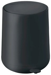 Coș de gunoi negru cu pedală din plastic 5 l Nova – Zone