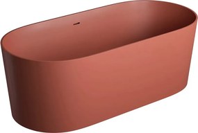Cada freestanding Omnires Ovo M+ compozit terracotta mat 160x75 cm