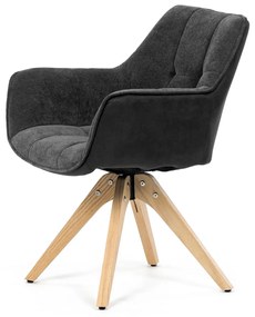 Set de scaune de sufragerie HC-D7180 GREY2, 2 buc.
