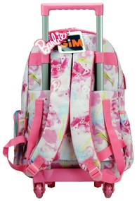 Barbie Paints rucsac școlar pe roți, 46 cm