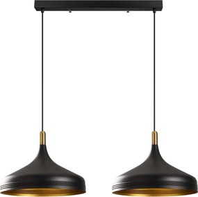 Lustra SAGLAM 3777, negru, metal, 68x36x42-132 cm