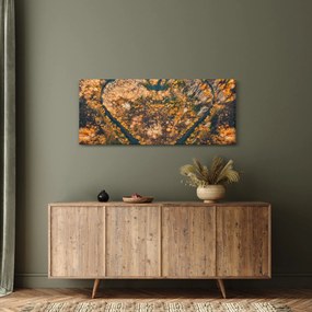 Tablou - Râu în formă de inimă (120x50 cm)