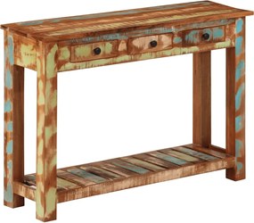 vidaXL Masă consolă, 110x30x76 cm, lemn masiv reciclat