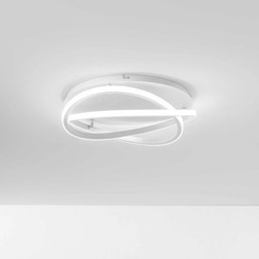 Plafoniera LED design modern ATIA 45cm alb sau negru