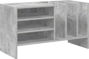 vidaXL Dulap pentru discuri de vinil Gri din beton 78,5 x 35 x 45 cm