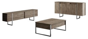 Mobilier living Luna set (Nuc + Argintiu) . 1102326