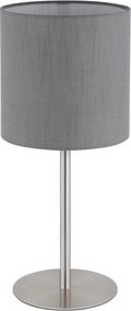 Globo 21440G - Lampă de masă BENSON 1xE27/40W/230V gri