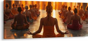 Tablou - Lecții de yoga (120x50 cm)