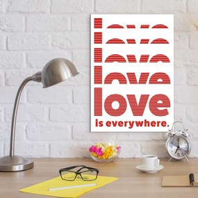 DUBLEZ | Tablou modern cu inscripția - Love is everywhere