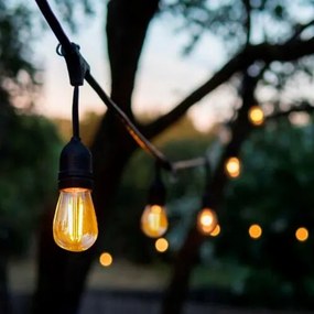 Lanț decorativ de exterior GARLAND 10xE27/15W/230V 10m IP44