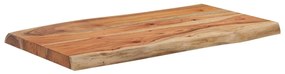 370609 vidaXL Masă laterală 70x40x2,5 cm lemn masiv acacia, margine naturală
