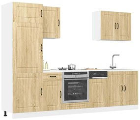 vidaXL Set dulap de bucătărie din 7 piese „Kalmar” lemn stejar Sonoma
