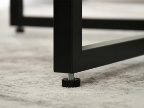 Masă de sufragerie Bird (beton + negru). 1111737