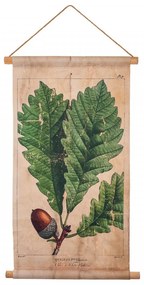 Decoratiune de perete Hazelnut Leaf, Creaciones Meng, in/brad chinezesc, 44x73 cm