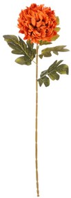 Crizantema portocalie - floare artificială tăiată,73 cm