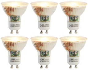 Set de 6 becuri LED GU10 3W 200lm 2200K