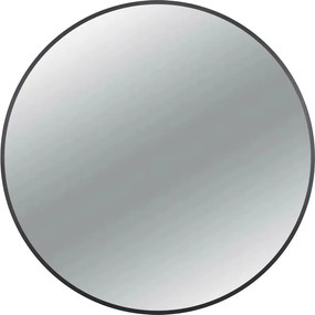 Oglinda rotunda Balneo Corina 100 cm cu rama neagra