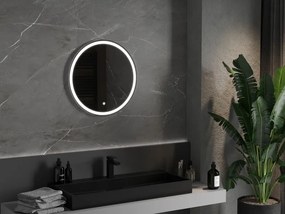 Mexen Gobi oglindă de baie iluminată, rotundă 60 cm, LED 6000K, anti-ceață - 9801-060-060-611-00
