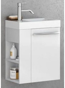 Set mobilier baie (masca si lavoar) Kolpa San Kiki 51x25xH51 cm, deschidere dreapta, alb
