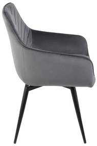 Scaun de bucătărie Montale Velvet, gri