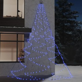 vidaXL Brad de perete cu cârlig metalic 720 LED 5 m interior/exterior