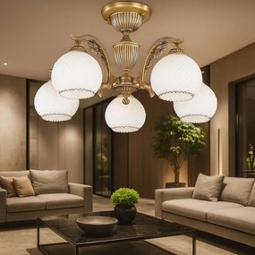 Lustra aplicata clasica din alama design italian 8600