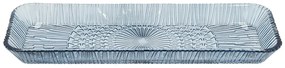 Platou albastru din sticlă 14x38 cm Kusintha – Bitz