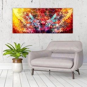 Tablou - Merkaba cu aripi, abstracție (120x50 cm)