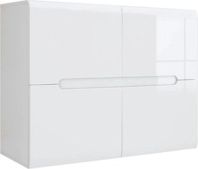 Comoda AZTECA TRIO, alb, PAL, cu usi, 105x41x84 cm