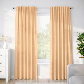 Goldea draperie decorativă loneta - pudru orangiu 160x140 cm