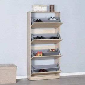 Pantofar Adore XL, 4 compartimente, capacitate 24 perechi incaltaminte, 73 x 157 x 26 cm