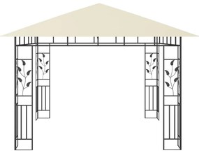 Pavilion cu plasa anti-tantari, crem, 3x3x2,73 m, 180 g m   Crem, 3 x 3 x 2.73 m