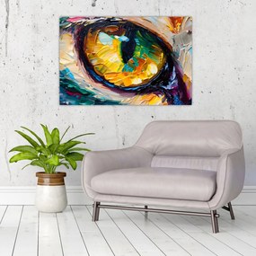 Tablou - Ochi de pisică Pictură (90x60 cm)