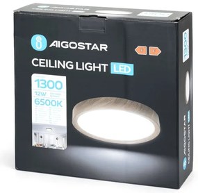 Plafonieră LED Aigostar LED/12W/230V 6500K d. 26,3 cm