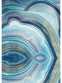 Covorașe de baie albastre 2 buc. 60x100 cm – Foutastic