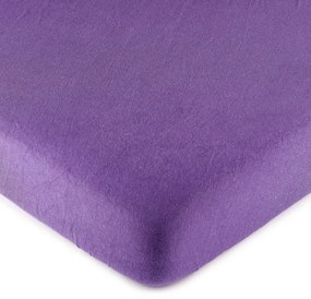 Cearşaf de pat 4Home jersey, violet, 90 x 200 cm