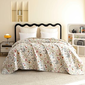 Cuvertura de pat HERBALIS crem Dimensiune: 220 x 240 cm