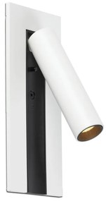 Aplica cu reader LED directionabil stil minimalist GABO alb