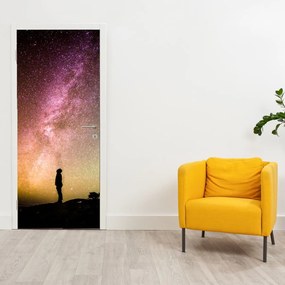 Fototapet pentru ușă - Cer plin de stele (95x205cm)