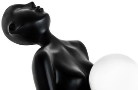 Lampa de podea decorativa cu design original Woman negru