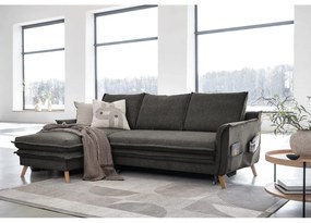 Colțar gri închis extensibil (cu colț pe partea stângă ) Charming Charlie – Miuform