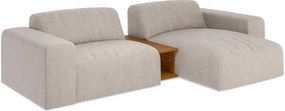 Canapea lemn masiv Tommy, 293 × 69 × 159 cm - Stânga