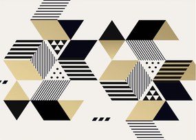 Tablou pe sticlă - Forme geometrice N⁰1 (70x50 cm)