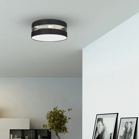 Plafonieră ULTIMO 3xE27/60W/230V neagră