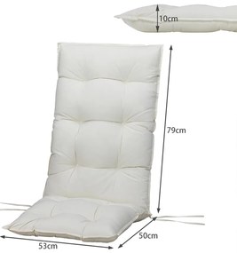 Deuba 6 perne Cozy Vanamo 129x53x10cm - crem